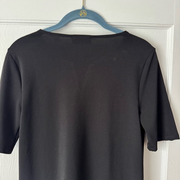 Women’s Tahari Black Short Sleeve Top Size XS - Picture 7 of 8